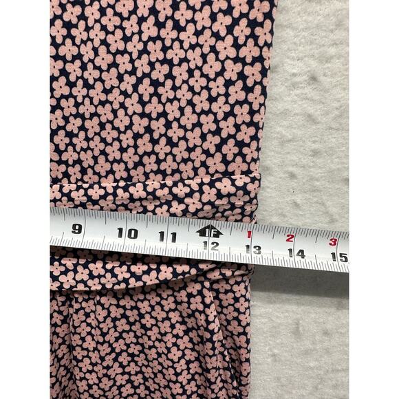 Boden Pink Floral Print Short Sleeve Midi Dress Size 4R - Picture 6 of 11